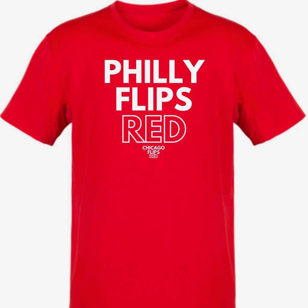 (YOUR CITY OR StATE HERE) Flips Red Unisex USA-Made Midweight T-Shirt - 5040