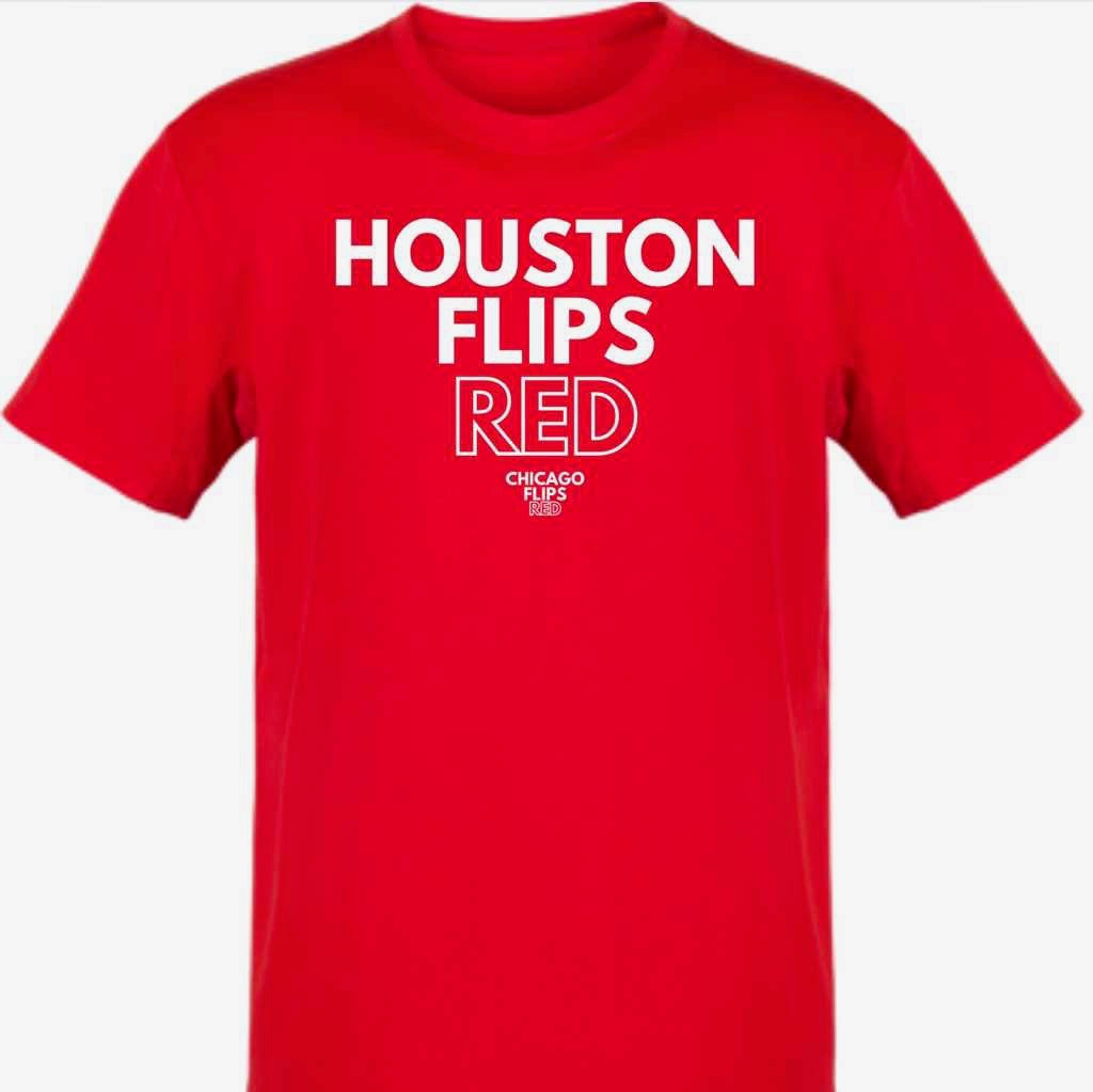 (YOUR CITY OR StATE HERE) Flips Red Unisex USA-Made Midweight T-Shirt - 5040